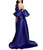 Mac Duggal Satin Strapless Column Evening Gown - Image 2