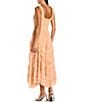 Mac Duggal Scoop Neck Sleeveless Micro Ruffle Mesh Aline Midi Dress - Image 2