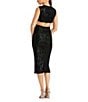 Mac Duggal Sequin Front Twist Cut-Out Midi Sheath Dress, Color:Black - Image 2