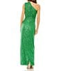Mac Duggal Sequin Ruched One Shoulder Gown - Image 2