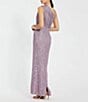 Color:Lilac - Image 2 - Sequin Ruched One Shoulder Gown