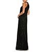 Mac Duggal Sleeveless Halter Neck Mesh Sequin Gown, Color:Black - Image 2