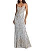 Mac Duggal Sleeveless Illusion Lace Column Gown - Image 1