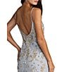 Mac Duggal Sleeveless Illusion Lace Column Gown - Image 3