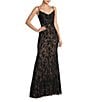 Mac Duggal Sleeveless Illusion Lace Column Gown - Image 1