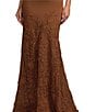 Mac Duggal Sleeveless Lace Bottom Evening Gown - Image 3