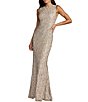 Mac Duggal Sleeveless Ombre Beaded Evening Gown - Image 1