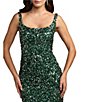 Mac Duggal Sleeveless Scoop Neck Sequin Evening Gown - Image 3