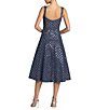 Mac Duggal Sleeveless Scoop Neck Sequin Midi Dress - Image 2