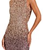 Mac Duggal Sleeveless Sequin Mesh Ombre Evening Gown - Image 3
