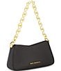 Color:Black - Image 1 - Small Nappa Leather Shoulder Bag