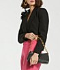 Color:Black - Image 4 - Small Nappa Leather Shoulder Bag