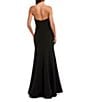 Mac Duggal Strapless 3D Rhinestone Flower Crepe Column Gown, Color:Black - Image 2