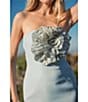 Mac Duggal Strapless 3D Rhinestone Flower Crepe Column Gown, Color:Powder Blue - Image 7