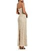 Mac Duggal Strapless Beaded Lace Fitted Column Gown, Color:Beige - Image 2