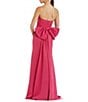 Mac Duggal Strapless Bow Back Crepe Aline Gown, Color:Hot Pink - Image 2