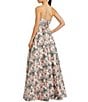 Mac Duggal Strapless Brocade A Line Gown - Image 2