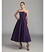 Mac Duggal Strapless Brocade A-Line Midi Dress - Image 4
