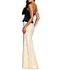 Mac Duggal Strapless Crepe Top With Sequin Skirt Column Gown - Image 2