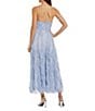 Mac Duggal Strapless Dotted Mesh A-Line Micro Ruffle Midi Dress, Color:Periwinkle - Image 2