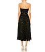 Mac Duggal Strapless Embellished Mesh Tea Length Gown, Color:Black - Image 2