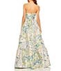Mac Duggal Strapless Floral Brocade Tiered Ball Gown, Color:Pastel Multi - Image 2