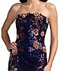 Mac Duggal Strapless Floral Sequin Column Gown - Image 3