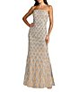 Mac Duggal Strapless Hand Beaded Mesh A-Line Gown - Image 1