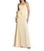 Mac Duggal Strapless Satin Gown With Bow - Image 1