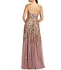 Mac Duggal Strapless Sequin Ombre Mesh Evening Gown - Image 2