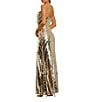 Mac Duggal Strapless Sequin Sheath Gown, Color:Gold - Image 2