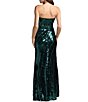 Mac Duggal Strapless Sequin Sheath Gown - Image 2