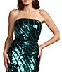 Mac Duggal Strapless Sequin Sheath Gown - Image 3