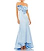 Mac Duggal Strapless Sleeveless Bow Bodice Mermaid Gown, Color:Powder Blue - Image 1
