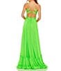 Mac Duggal Sweetheart Ruffle Tiered Cut Out Gown, Color:Lime - Image 2