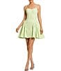 Mac Duggal Thin Strap Crepe Mini Dress - Image 1