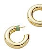 MACHETE .75#double; Perfect Hoop Earrings, Color:Gold - Image 2