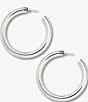 Color:Silver - Image 1 - 2.0#double; Perfect Hoop Earrings