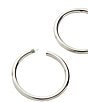 MACHETE 2.5#double; Perfect Hoop Earrings, Color:Silver - Image 2
