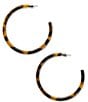 MACHETE Large Tortoise Hoop Earrings - Image 1