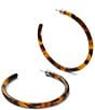 MACHETE Large Tortoise Hoop Earrings - Image 2