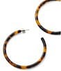 MACHETE Large Tortoise Hoop Earrings - Image 3