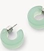 MACHETE Muse Sea Glass Puffy Hoop Earrings - Image 2