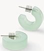 MACHETE Muse Sea Glass Puffy Hoop Earrings - Image 3