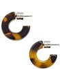 MACHETE Muse Tortoise Puffy Hoop Earrings - Image 1