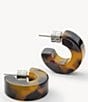 MACHETE Muse Tortoise Puffy Hoop Earrings - Image 2