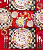 MacKenzie-Childs Sinamay Woven Check Placemats, Set of 4, Color:Black - Image 3