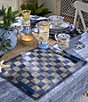 MacKenzie-Childs Sinamay Woven Check Placemats, Set of 4, Color:Navy - Image 3