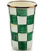 MacKenzie-Childs Check Tumbler, 10 oz., Color:Emerald Check - Image 1