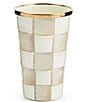 MacKenzie-Childs Check Tumbler, 10 oz., Color:Mocha Check - Image 1